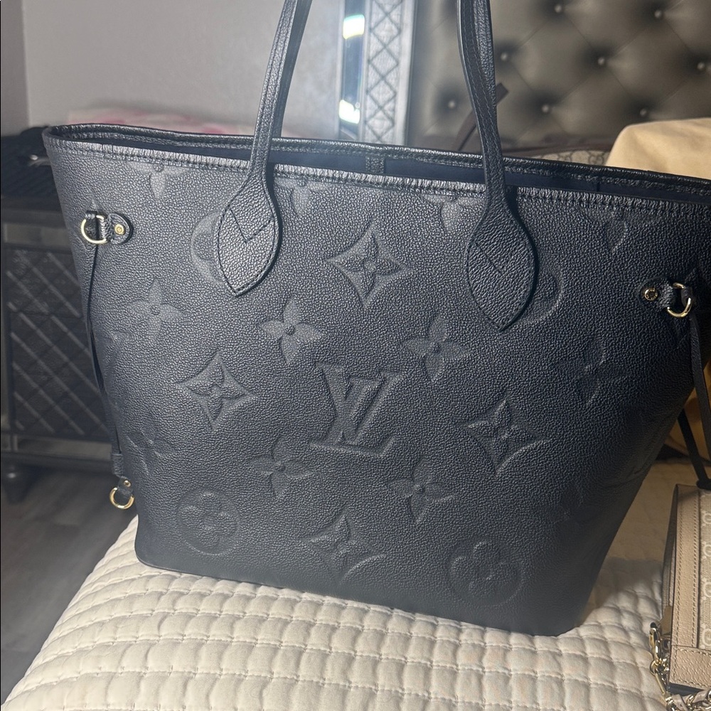 Louis Vuitton Black and Blue Tote Bag - Picture 10 of 10